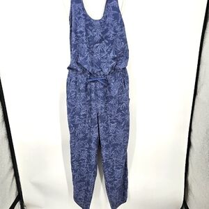 Patagonia Blue Floral Jumpsuit